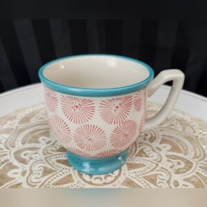 Pioneer Woman HAPPINESS Footed Coffee Tea Mugs Country Farm House